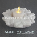 White porcelain crafts ceramic christmas candle holder with snowflake design